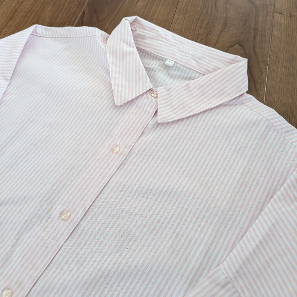 cocaのストライプシャツ(ピンク)