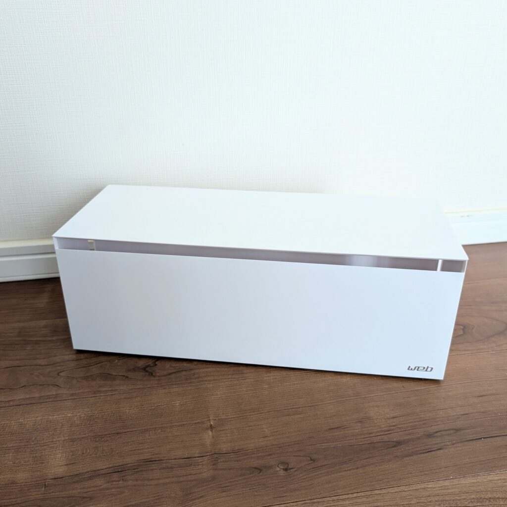 山崎実業 ケーブルボックス ウェブL ホワイト