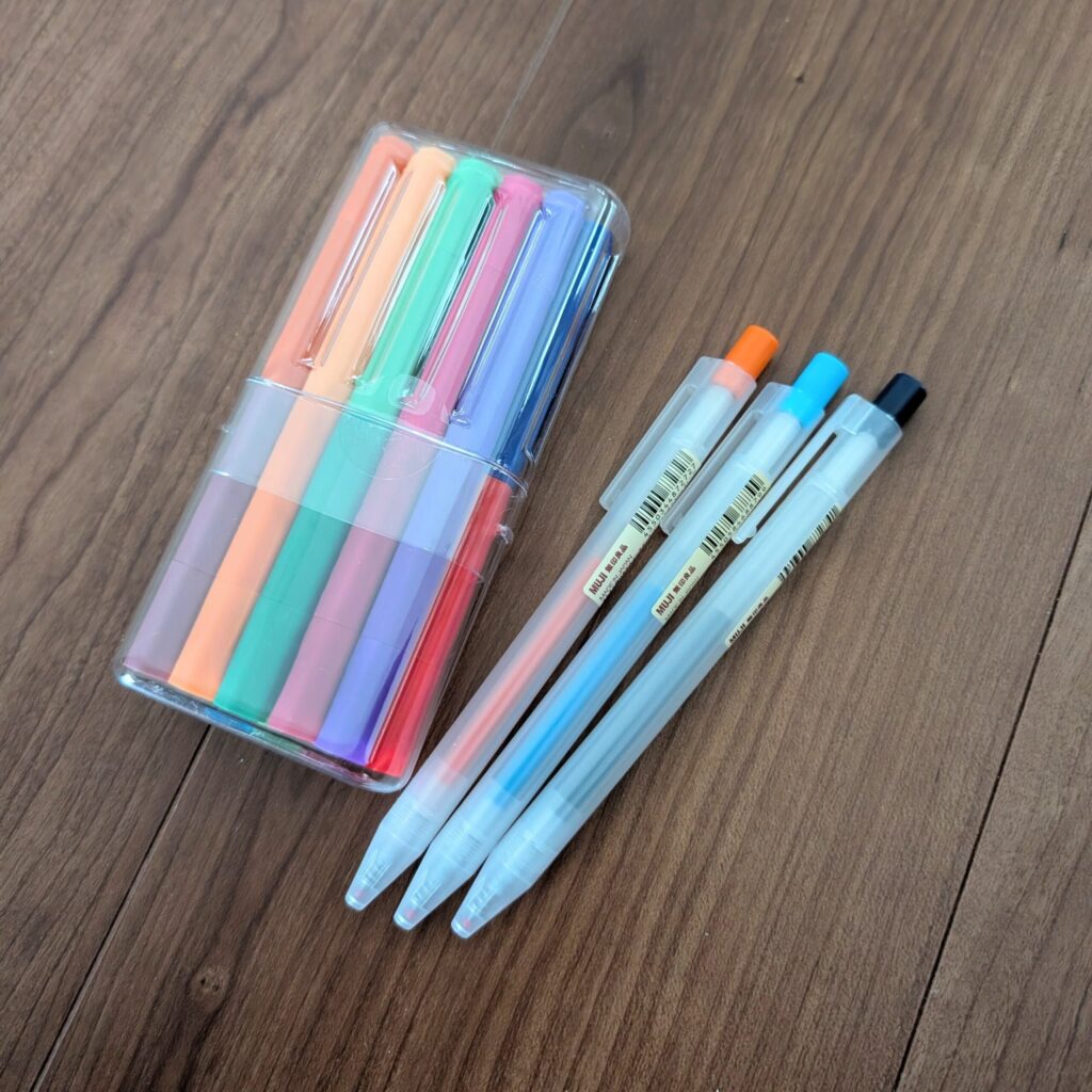 無印良品のペンとボールペン