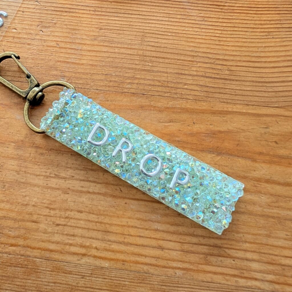 キラキラデコレーションテープのキーホルダー