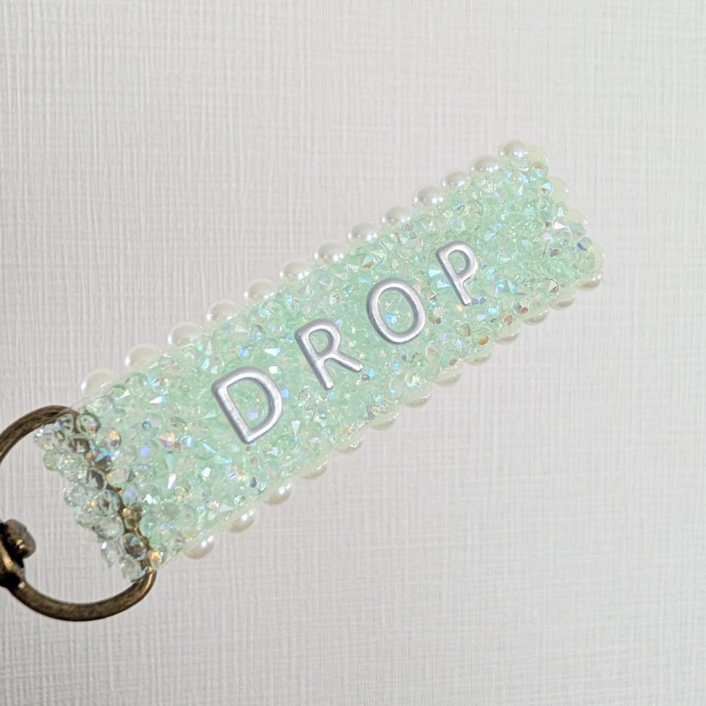 キラキラデコレーションテープのキーホルダー