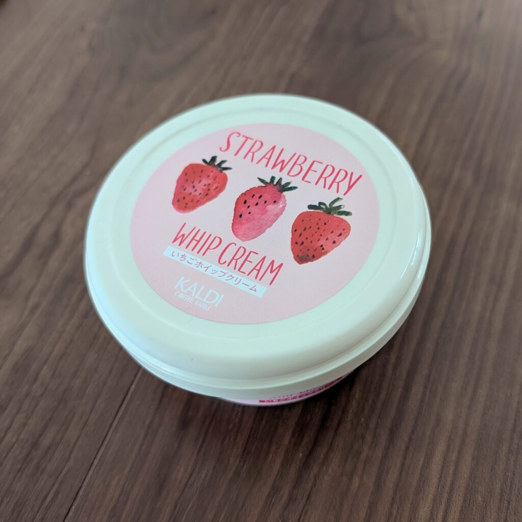 カルディのいちごホイップクリーム