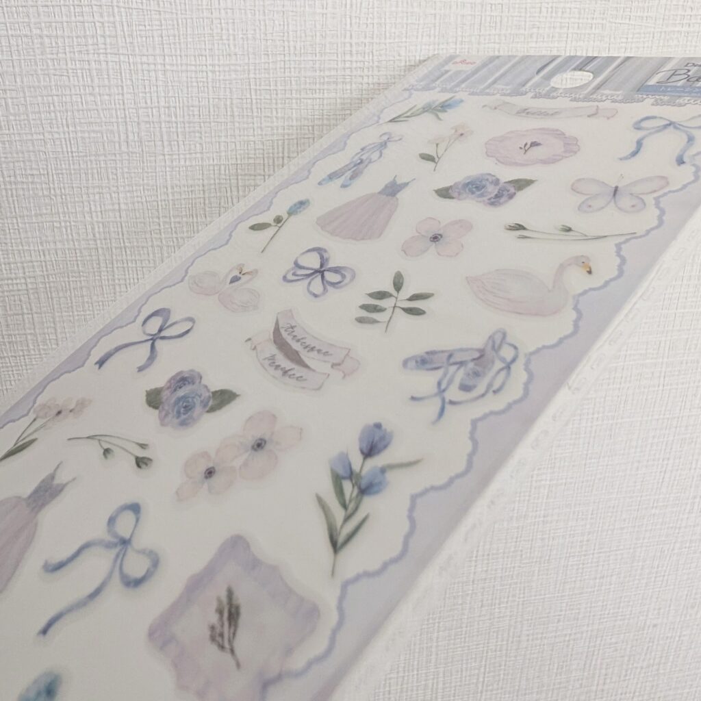 ダイソー デザインシール バレエコア