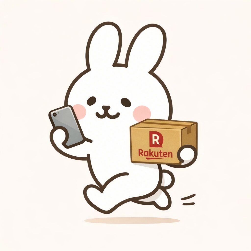 うさぎと楽天のお買い物