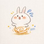 うさぎがてんやわんや