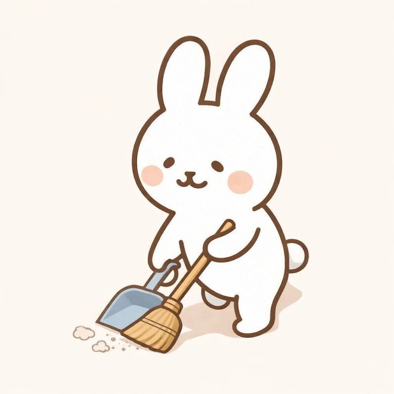 うさぎ 掃除