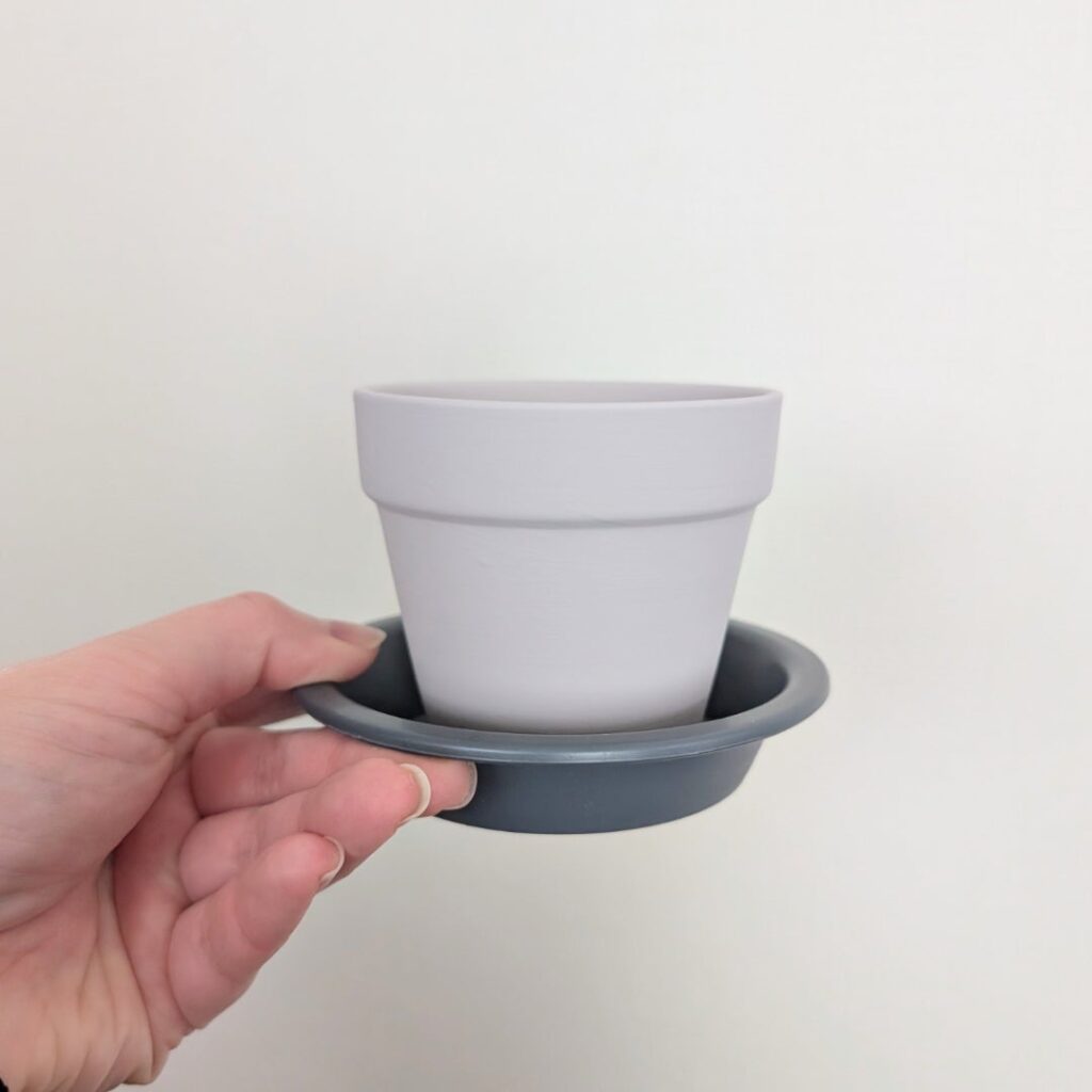 ダイソーの鉢と皿でコーヒーかす消臭ポットDIY