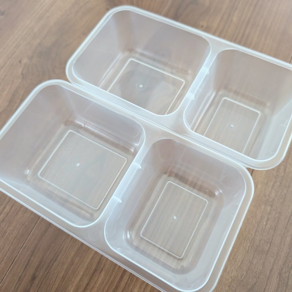仕切り付きタッパー 作り置きランチ