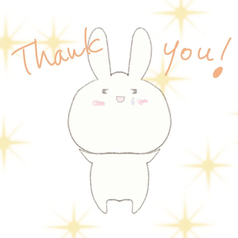 うさぎとthank you