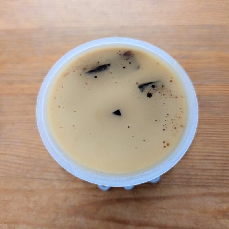 カルディのコーヒーゼリーinミルクプリン