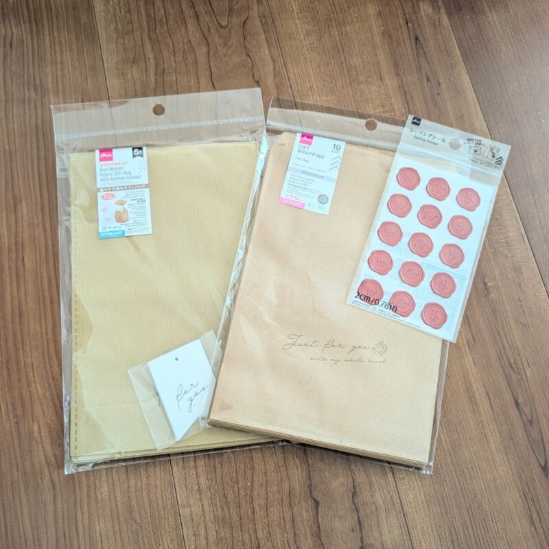 ダイソー購入品 ラッピング