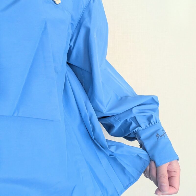 MARY QUANT*VISリボンボウタイサイドプリーツシャツ