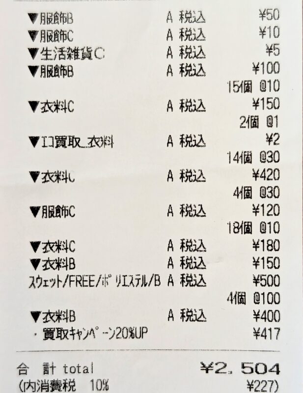 セカスト 買取額 断捨離