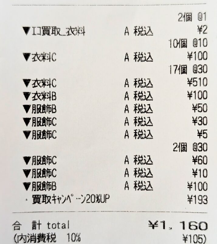 セカスト 買取額 断捨離